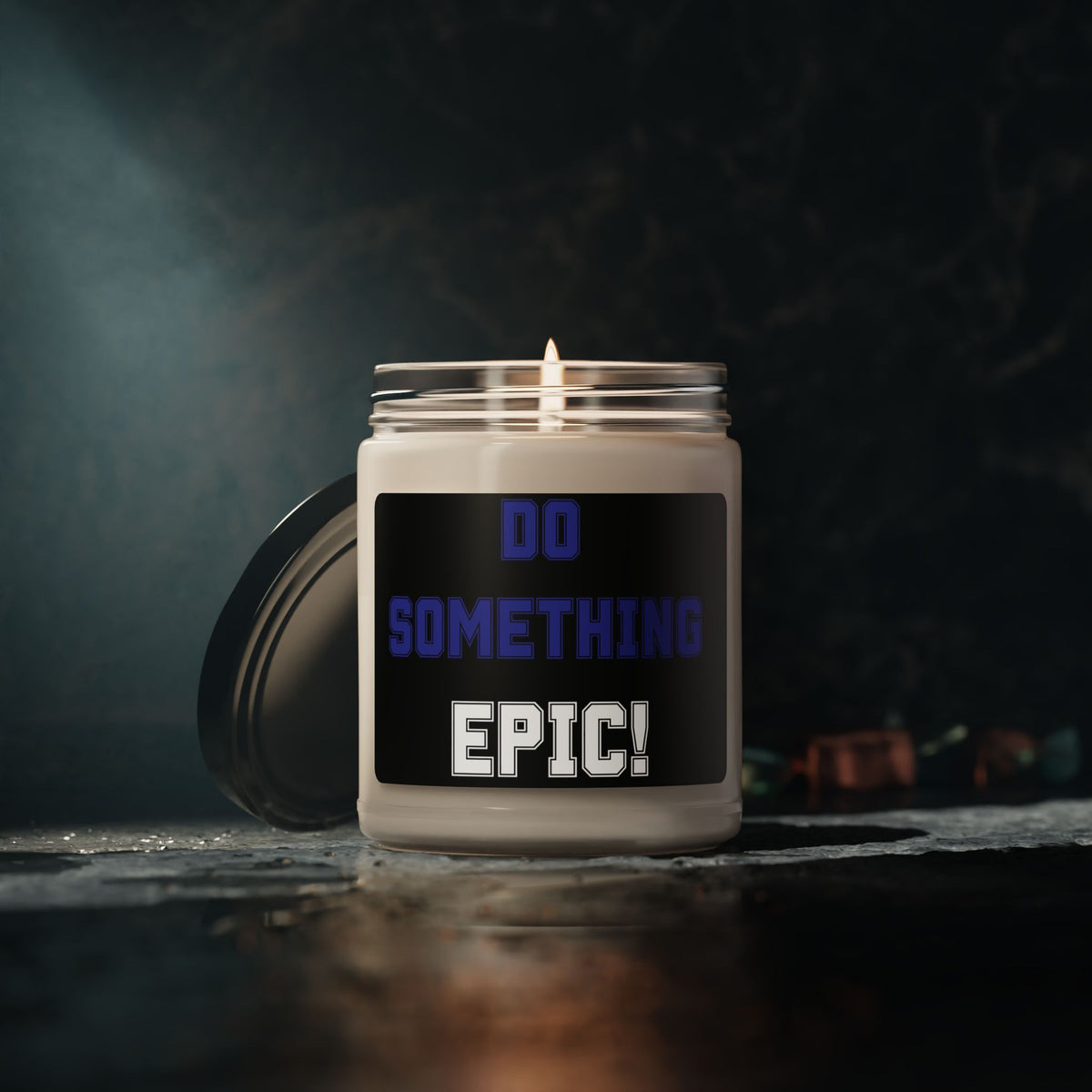Do Something Epic! Scented Soy Candle - 9oz - Motivational Fitness Gift - 12 Scent Options - USA Made