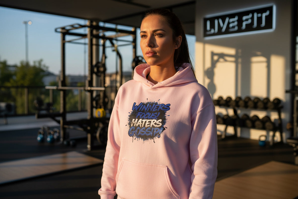 Winners Focus Haters Gossip  - Hooded Sweatshirt - S - 5XL - Multiple Colors - Fitness