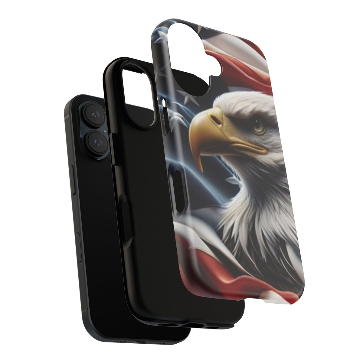 Patriotic Eagle American Flag Phone Case - Gift for Veterans - Independence Day - Memorial Day