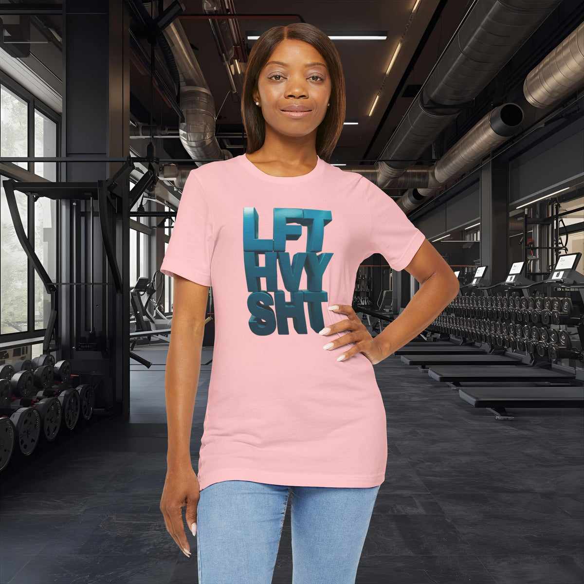 Lift Heavy Shit - LFT HVY SHT - Gym T-Shirt - Motivational Weightlifting Tee
