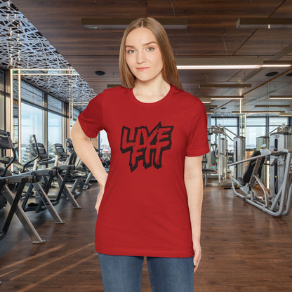 LIVE FIT Unisex Jersey Tee - Premium Fitness Shirt