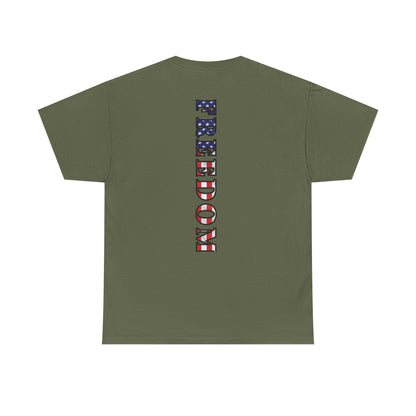 Freedom Patriotic T-Shirt - Red White Blue - American Flag Tee - Unisex S-5XL
