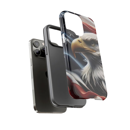Patriotic Eagle American Flag Phone Case - Gift for Veterans - Independence Day - Memorial Day