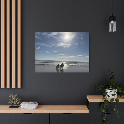 Beach Day Canvas Wall Art - Coastal Home Decor - Ocean Landscape - Serene Beach Print - 16 Sizes Available
