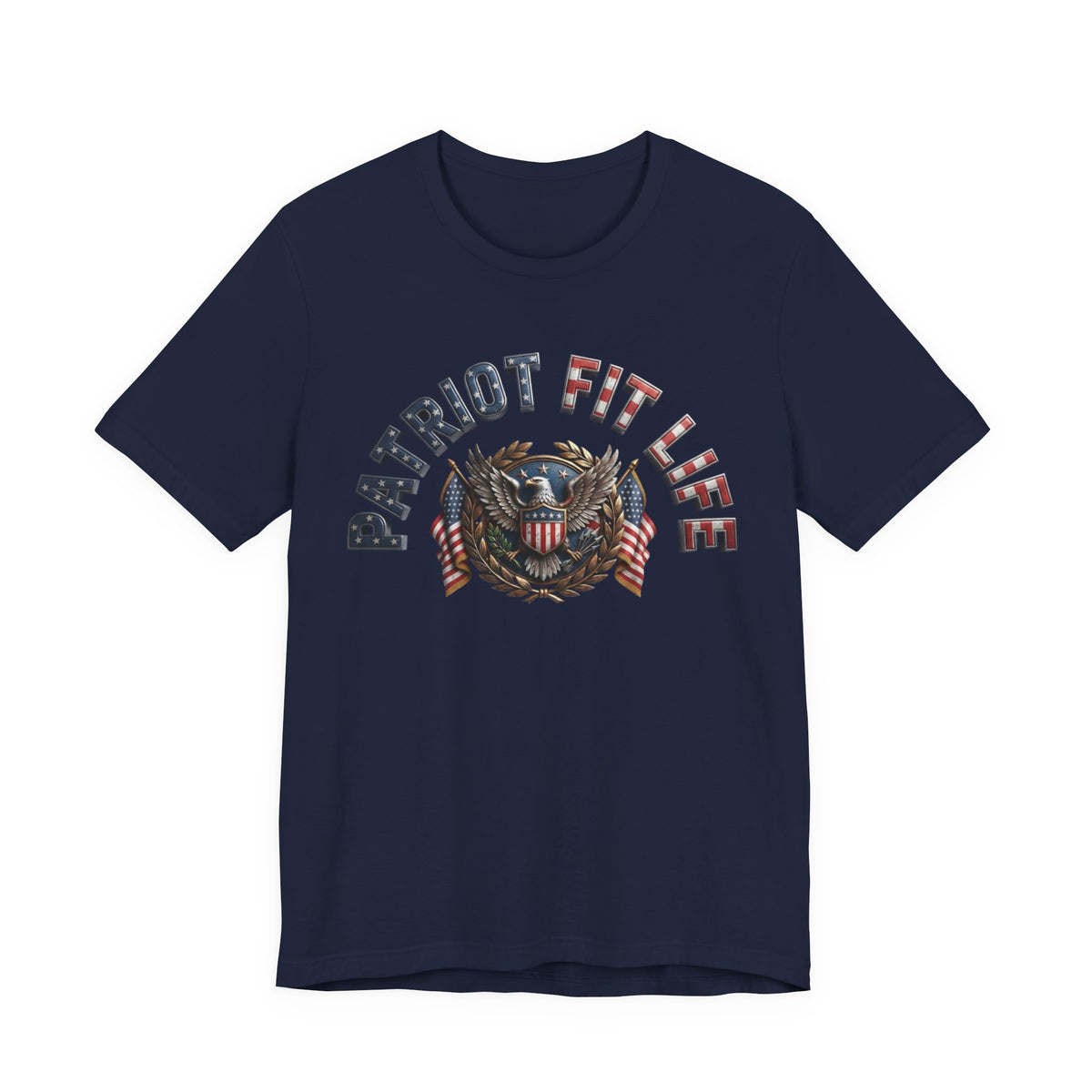 Patriot Fit Life Tee - American Eagle Flag Graphic T-Shirt - LIVE FIT