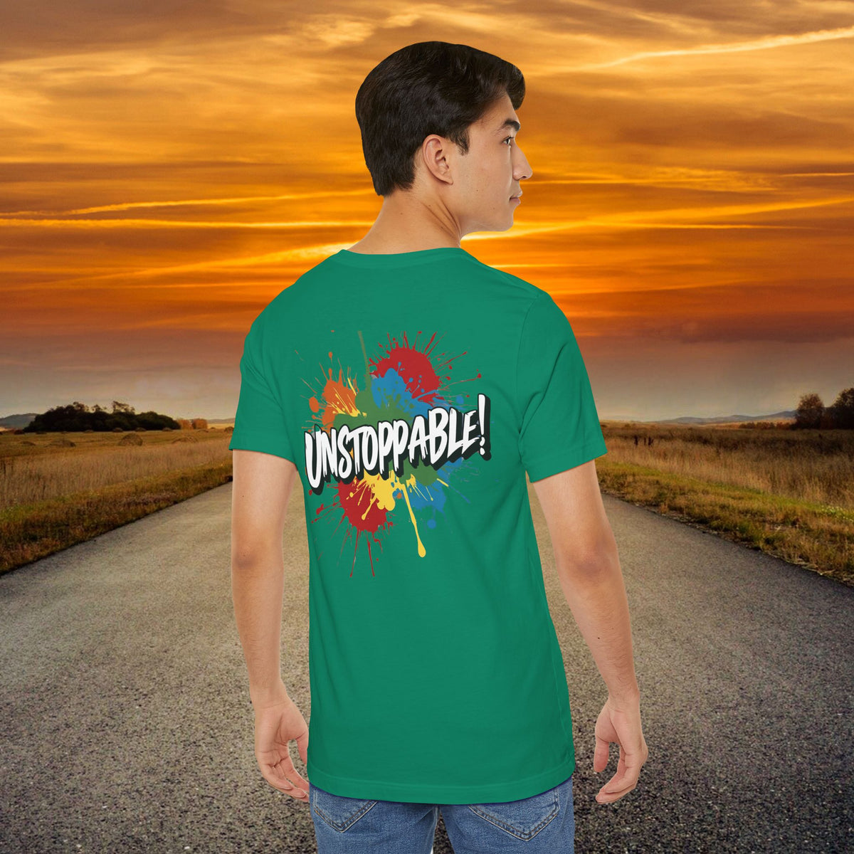 Unstoppable Vintage Retro T-Shirt - Motivational Graphic Tee - Unisex Casual Shirt