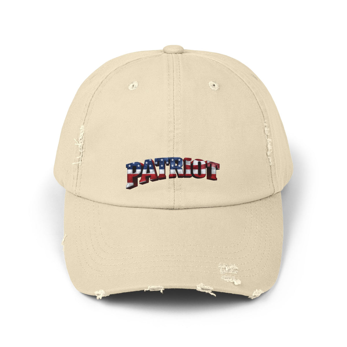 PATRIOT Distressed Dad Hat | American Flag Stars & Stripes Baseball Cap