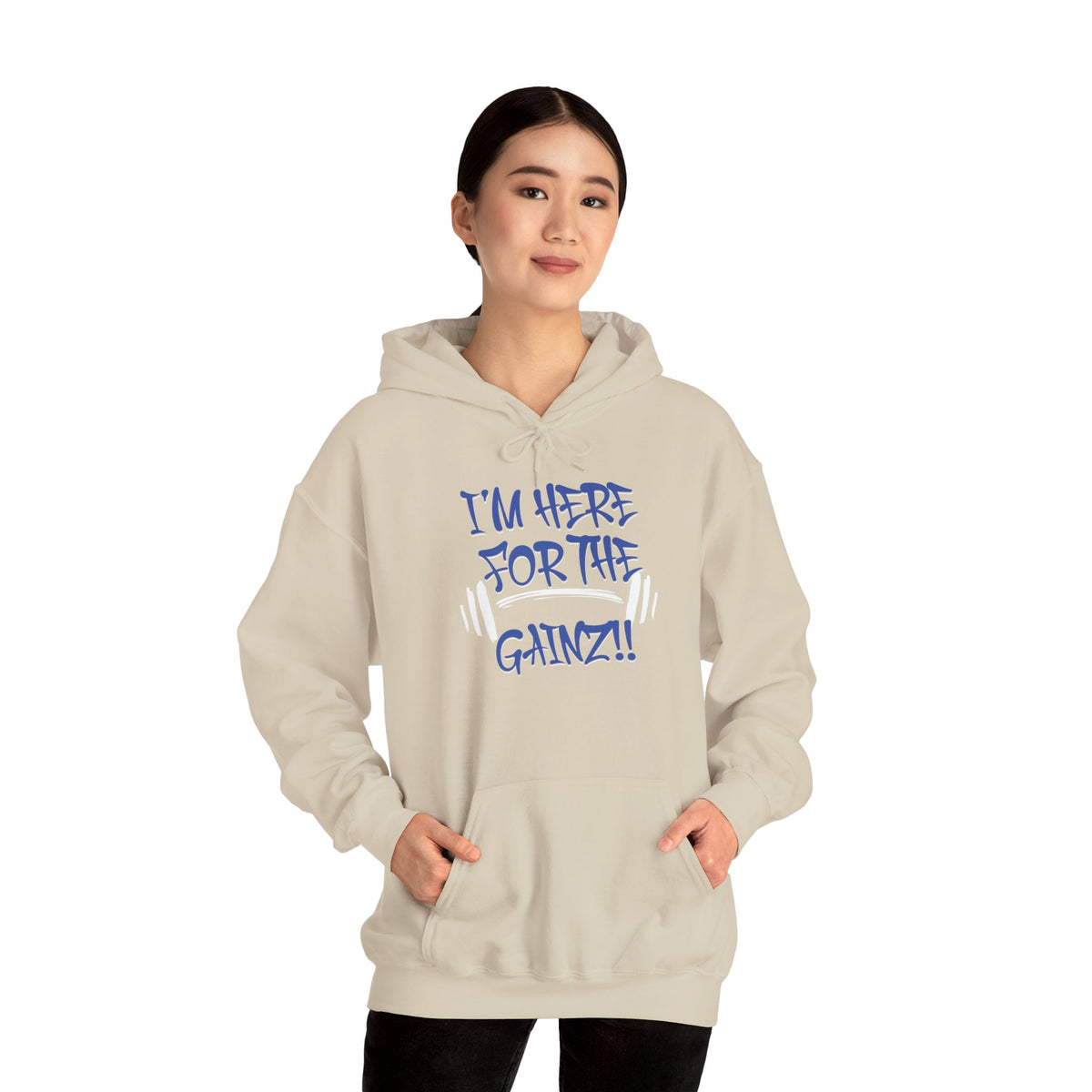 I'm Here For The Gainz! Gym Hoodie - Unisex Fitness Sweatshirt - Workout Hoodie - S-5XL