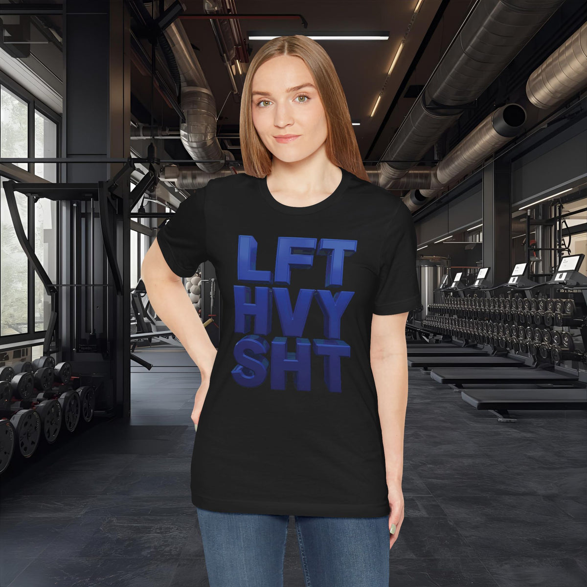 Lift Heavy Shit Gym T-Shirt - Bold 3D Weightlifting Tee - Unisex Fitness Apparel