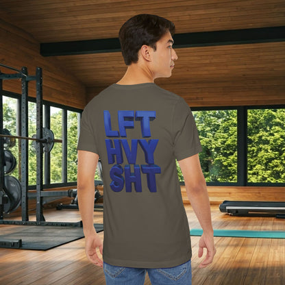 Lift Heavy Shit Gym T-Shirt - Bold 3D Weightlifting Tee - Unisex Fitness Apparel