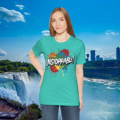 Unstoppable Vintage Retro T-Shirt - Motivational Graphic Tee - Unisex Casual Shirt