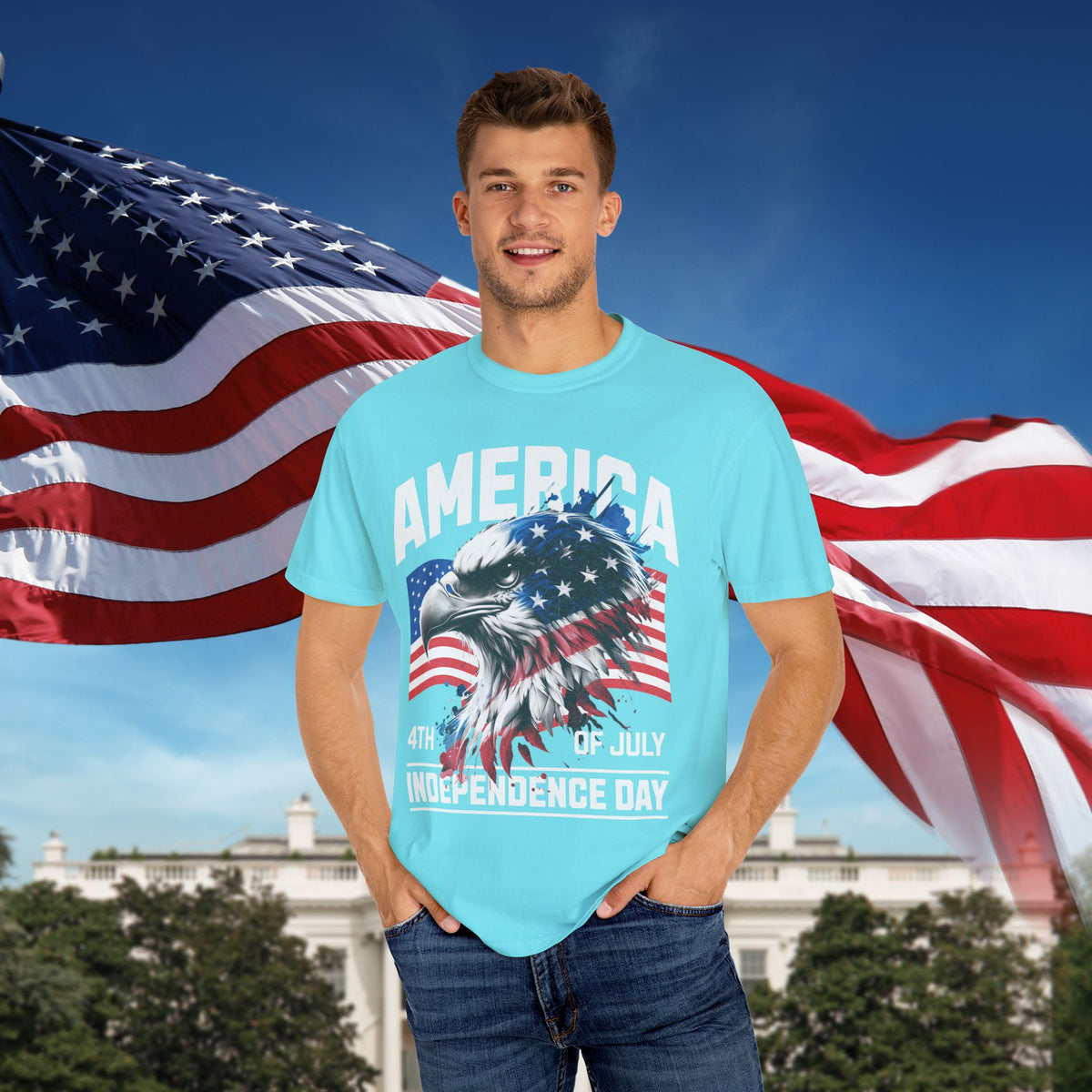 Independence Day 4th of July T-Shirt - Patriotic Graphic Tee - Unisex S-4XL