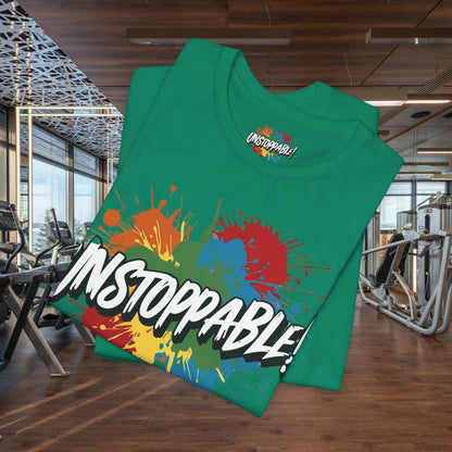 Unstoppable Vintage Retro T-Shirt - Motivational Graphic Tee - Unisex Casual Shirt