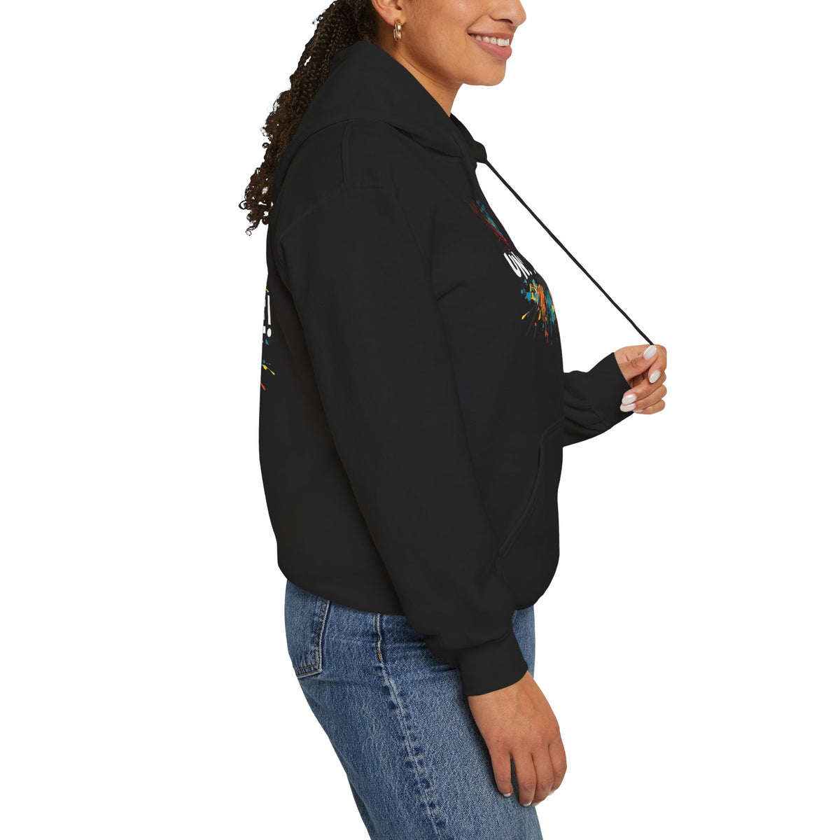 Unstoppable! Paint Splash Hoodie - Motivational Graphic Sweatshirt - Unisex Pullover - S-5XL