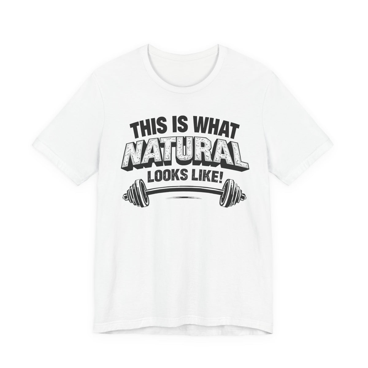Natural Looks Weightlifting Tee | Gym Graphic T-Shirt