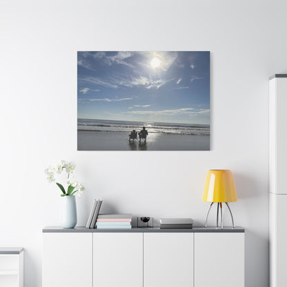 Beach Day Canvas Wall Art - Coastal Home Decor - Ocean Landscape - Serene Beach Print - 16 Sizes Available