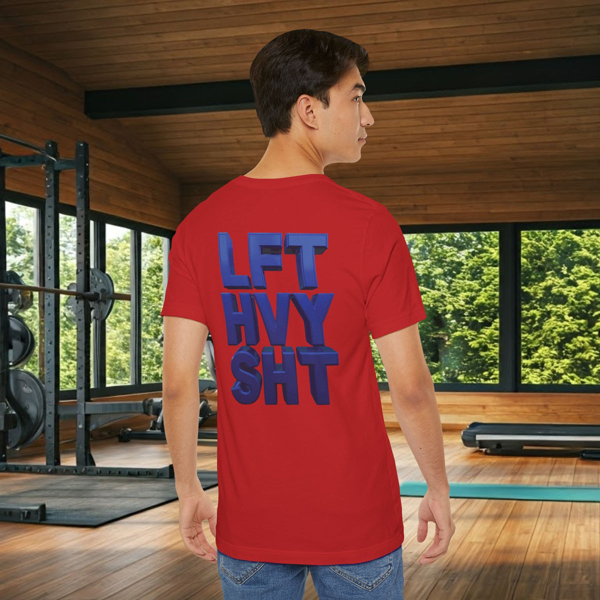Lift Heavy Shit Gym T-Shirt - Bold 3D Weightlifting Tee - Unisex Fitness Apparel