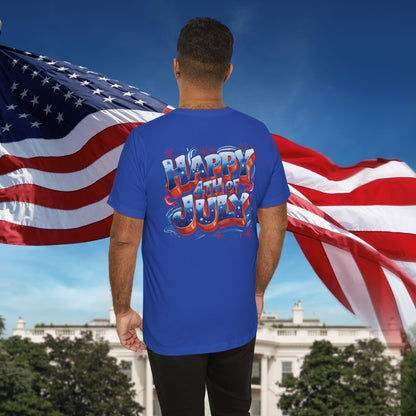 Happy 4th of July T-Shirt - Independence Day Bald Eagle - American Flag Graphic Tee
