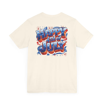 Happy 4th of July T-Shirt - Independence Day Bald Eagle - American Flag Graphic Tee