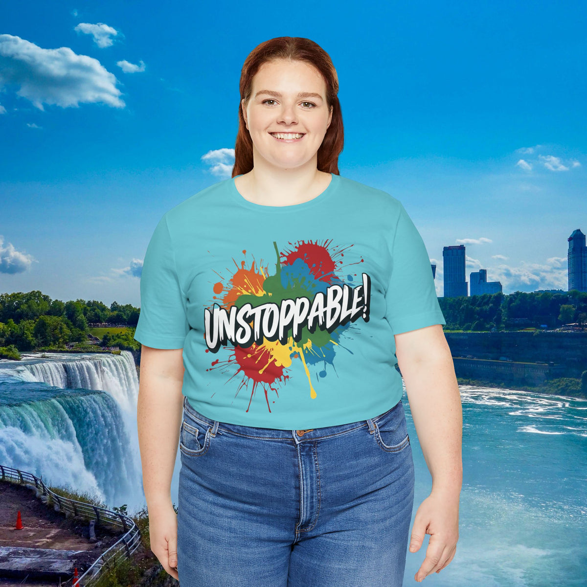 Unstoppable Vintage Retro T-Shirt - Motivational Graphic Tee - Unisex Casual Shirt