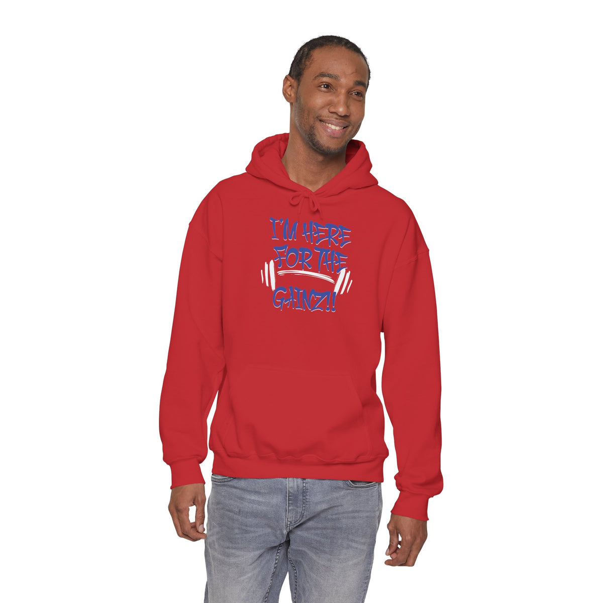 I'm Here For The Gainz! Gym Hoodie - Unisex Fitness Sweatshirt - Workout Hoodie - S-5XL