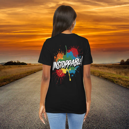 Unstoppable Vintage Retro T-Shirt - Motivational Graphic Tee - Unisex Casual Shirt