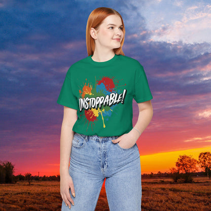 Unstoppable Vintage Retro T-Shirt - Motivational Graphic Tee - Unisex Casual Shirt