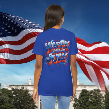 Happy 4th of July T-Shirt - Independence Day Bald Eagle - American Flag Graphic Tee
