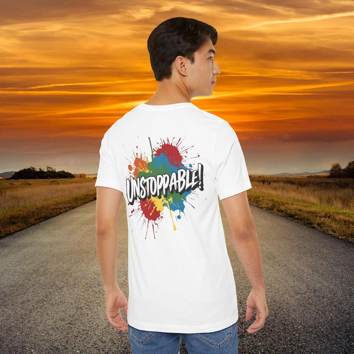 Unstoppable Vintage Retro T-Shirt - Motivational Graphic Tee - Unisex Casual Shirt