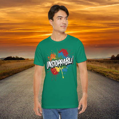 Unstoppable Vintage Retro T-Shirt - Motivational Graphic Tee - Unisex Casual Shirt