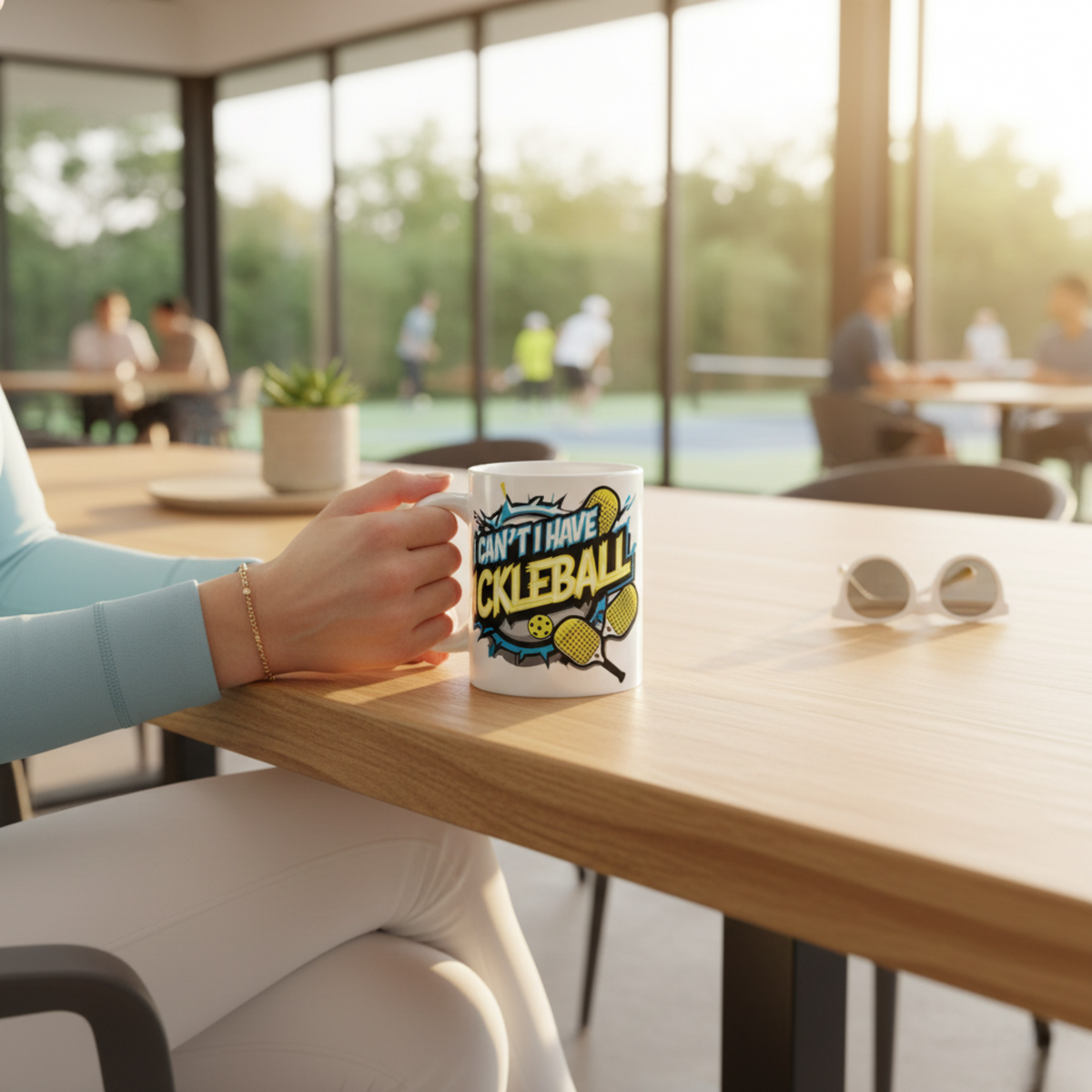 I Can't I Have Pickleball! Ceramic Mug - Funny Pickleball Gift - 11oz